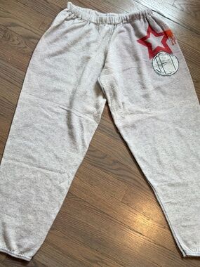 Jet by John Eshaya Brand sweatpants with star graphic